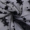 Creative star mesh fabric wedding dress, American mesh five-pointed star flocking mesh fabric veil details Picture